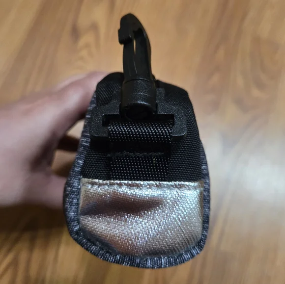 Victoria secret pink, Silver And Black Zip Up Pouch - Picture 3 of 6